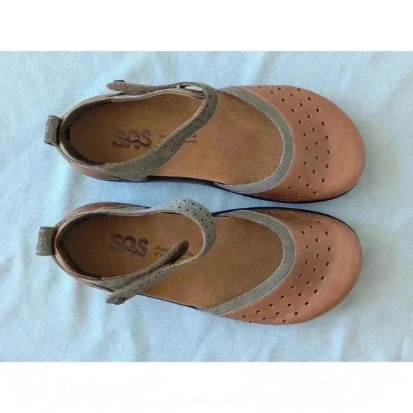 SAS Women Eden Leather Clogs Mary Jane Platform Leather Shoes Sz 6M Retail $251 - Picture 6 of 11